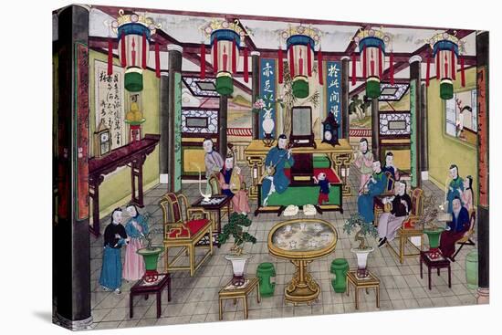 A Room in the House of Mr. Kong, a Peking Merchant-Chinese School-Premier Image Canvas