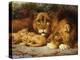 A Royal Family of Lions-William Strutt-Premier Image Canvas