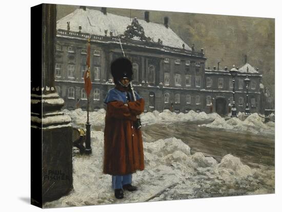 A Royal Life Guard on Duty Outside the Royal Palace Amalienborg, Copenhagen-Paul Fischer-Premier Image Canvas