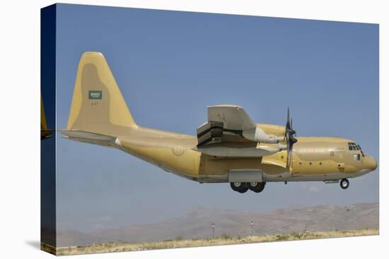 A Royal Saudi Air Force C-130 Prepares for Landing-Stocktrek Images-Premier Image Canvas