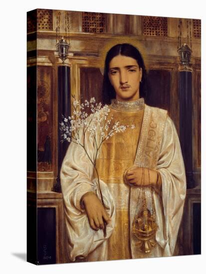 A Saint of the Eastern Church (Formerly Called A Greek Acolyte), 1867-68 (W/C on Paper)-Simeon Solomon-Premier Image Canvas