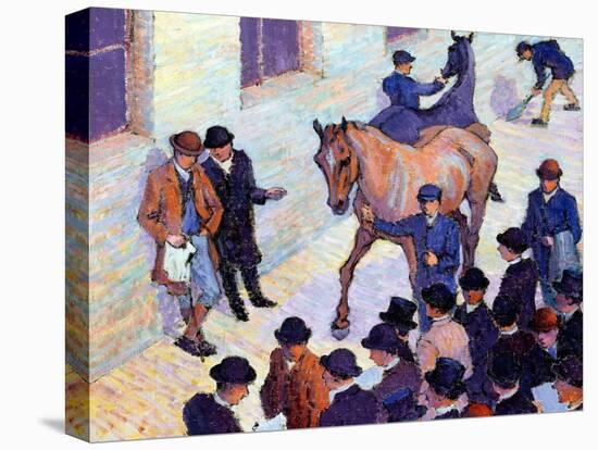 A Sale at Tattersalls, 1911-Robert Polhill Bevan-Premier Image Canvas