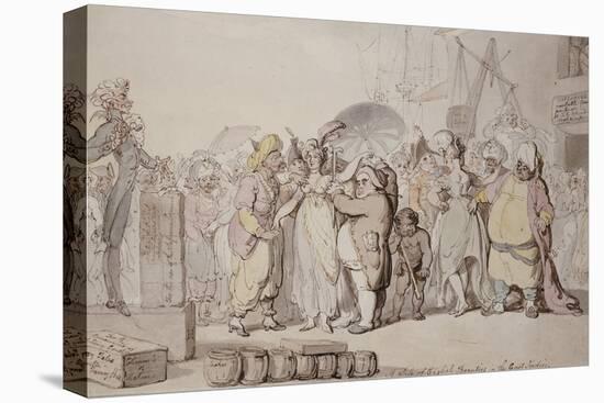 A Sale of English Beauties in the East Indies, circa 1810-Thomas Rowlandson-Premier Image Canvas