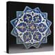 A Samarkand Cuerda Seca Stellar Tile of Twelve Pointed Form, the Blue Ground with a Central…-null-Premier Image Canvas