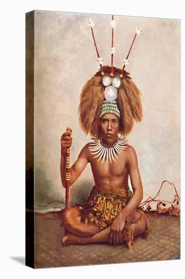 A Samoan chief in full ceremonial costume, 1902-Thomas Andrew-Premier Image Canvas