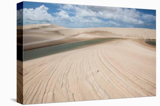 A Sand Dune and Lagoon in Brazil's Lencois Maranhenses National Park-Alex Saberi-Premier Image Canvas