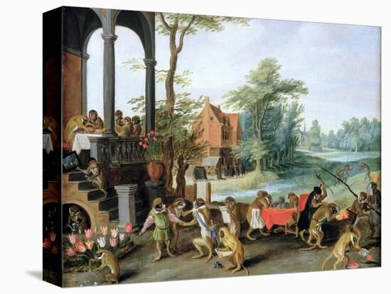 A Satire of the Folly of Tulip Mania-Jan Brueghel the Younger-Premier Image Canvas