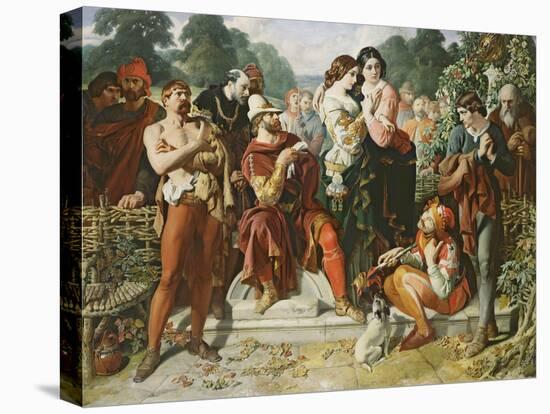 A Scene from 'As You Like It', 1854-Daniel Maclise-Premier Image Canvas