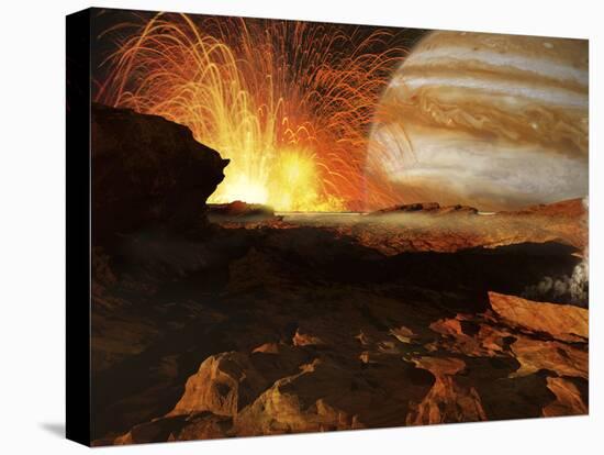 A Scene on Jupiter's Moon, Io, the Most Volcanic Body in the Solar System-Stocktrek Images-Premier Image Canvas