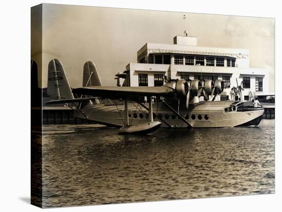 A Seaplane at the Pan Am Seaplane Base, Dinner Key, Florida, 1930s-null-Premier Image Canvas