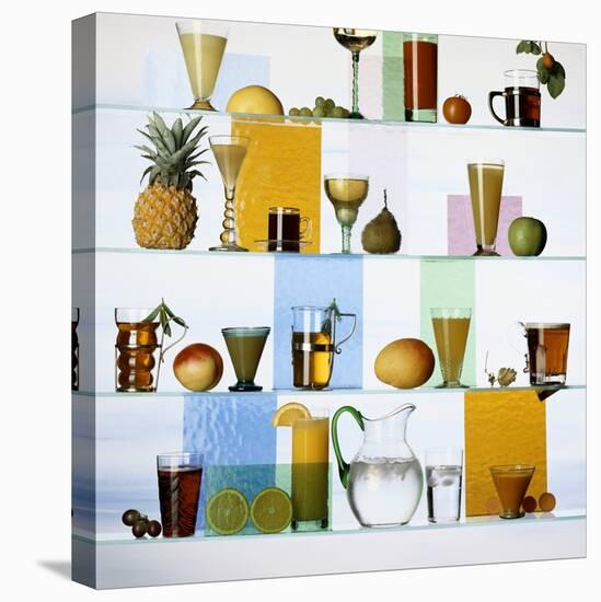 A Selection of Non-Alcoholic Cocktails-Diana Miller-Premier Image Canvas