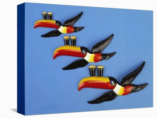 A Set of Three Carltonware Graduated Guinness Advertising Toucan Wall Hangings-null-Premier Image Canvas