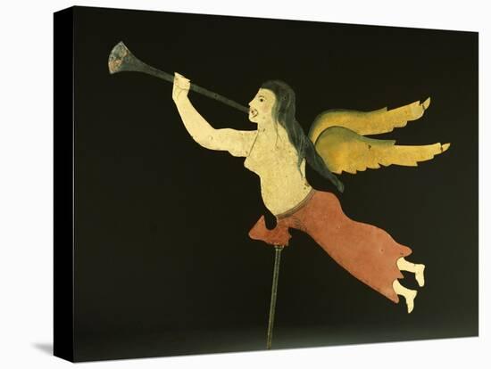 A Sheet Metal Angel Gabriel Weathervane, American, 19th Century-null-Premier Image Canvas