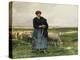 A Shepherdess with Her Flock-Julien Dupre-Premier Image Canvas