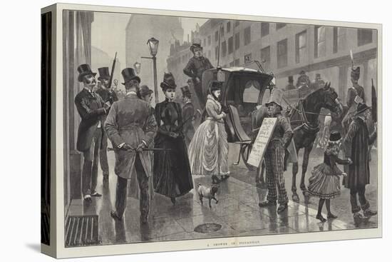 A Shower in Piccadilly-Richard Caton Woodville II-Premier Image Canvas