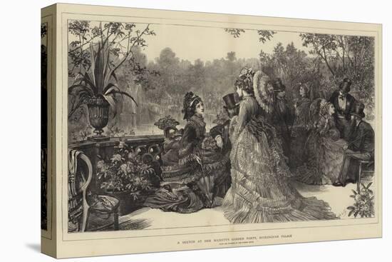 A Sketch at Her Majesty's Garden Party, Buckingham Palace-Sir Samuel Luke Fildes-Premier Image Canvas
