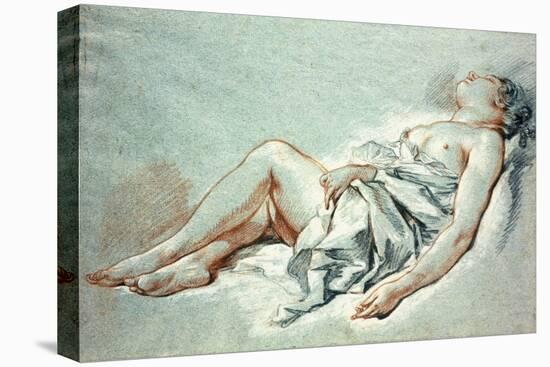 A Sleeping Girl-Francois Boucher-Premier Image Canvas