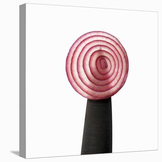 A Slice of Red Onion on a Knife-Alexander Feig-Premier Image Canvas