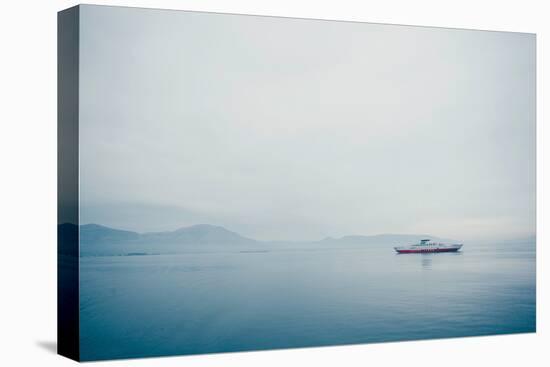 A Small Ferry on Blue Water-Clive Nolan-Premier Image Canvas