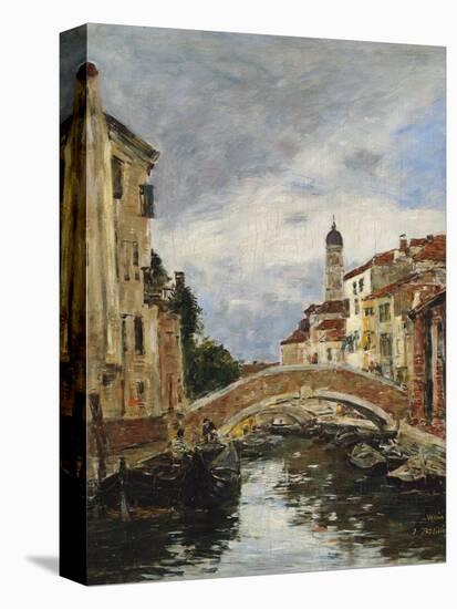 A Small Venetian Canal, 1895-Eugène Boudin-Premier Image Canvas