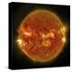 A Solar Flare Erupting on the Left Side of the Sun-null-Stretched Canvas