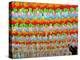 A South Korean Worker Decorates Lanterns to Celebrate Buddha's Upcoming Birthday-null-Premier Image Canvas