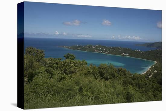 A Spectacular View of Magens Bay, in Saint Thomas, with the Local Scenery and the Blue Sea-Natalie Tepper-Stretched Canvas