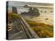 A Stairway Leads to the Beach in Bandon, Oregon, USA-William Sutton-Premier Image Canvas