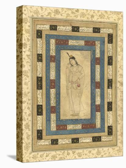 A Standing Lady, Isfahan, c.1620-25-Persian School-Premier Image Canvas