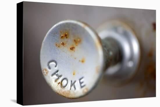 A Steampunk Style Retro Choke Knob - Shallow Depth Of Field-leaf-Premier Image Canvas