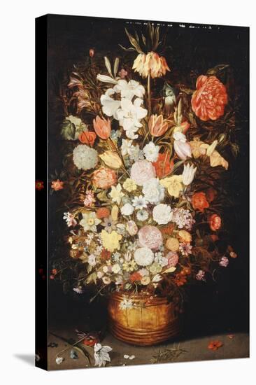 A Still Life of Flowers in a Wooden Tub, C.1630S-Jan Brueghel the Younger-Premier Image Canvas