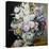 A Still Life of Flowers on a Marble Ledge-Cyane Lecoq Boisbaudran-Premier Image Canvas