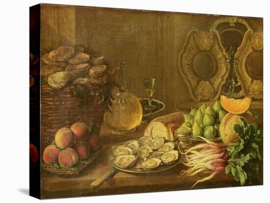 A Still Life with Oysters and Fruit-Nicholas Desportes-Premier Image Canvas