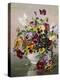 A Still Life with Pansies-Albert Williams-Premier Image Canvas