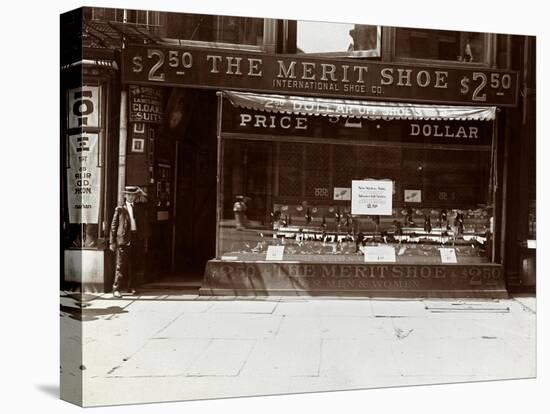 A Storefront of the International Shoe Co., New York, 1905-Byron Company-Premier Image Canvas