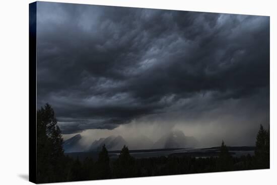 A Storm Brews Outside Of Yellowstone National Park, Wyoming-Rebecca Gaal-Stretched Canvas