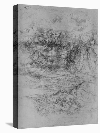 'A Storm Over an Alpine Valley', c1480 (1945)-Leonardo Da Vinci-Premier Image Canvas