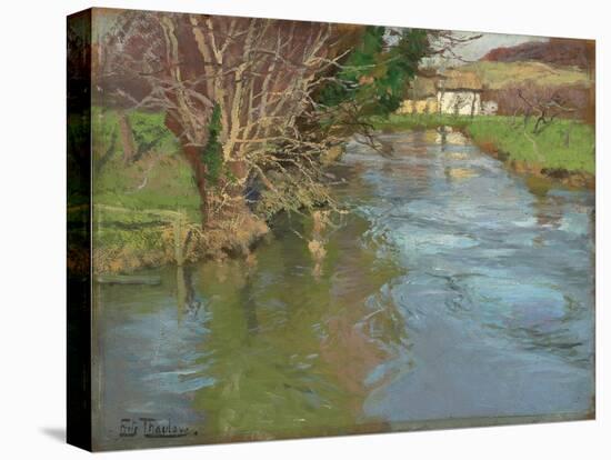 A Stream in Spring-Fritz Thaulow-Premier Image Canvas