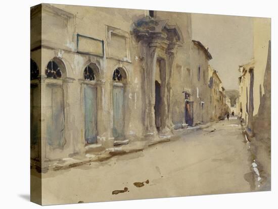 A Street in Spain (Watercolour over Graphite with Touches of Bodycolour)-John Singer Sargent-Premier Image Canvas