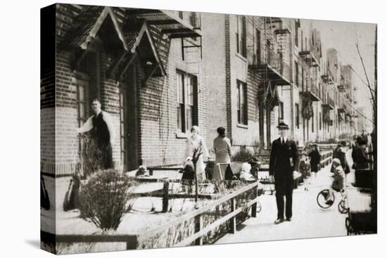 A street in the Borough of Queens, New York, USA, early 1930s-Unknown-Premier Image Canvas