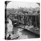 A Street of 'Flower Boats, Canton, China, 1900-Underwood & Underwood-Premier Image Canvas