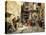 A Street Scene, Damascus (Oil on Panel)-Gustave Bauernfeind-Premier Image Canvas