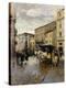 A Street Scene, Milan-Mose Bianchi-Premier Image Canvas