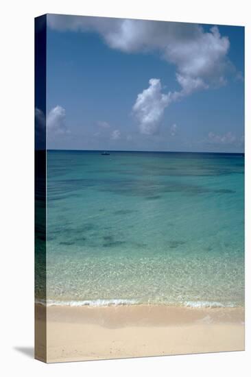 A Stunning Beach View of Grand Turk Turks and Caicos Islands with Golden Sands and Bright Blue Sea-Natalie Tepper-Stretched Canvas