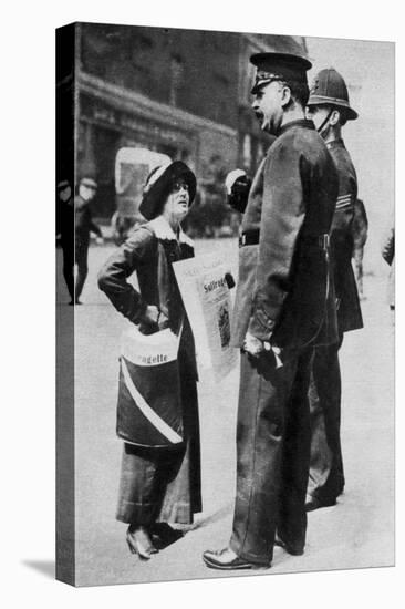 A Suffragette Confronting Two Policemen, 1913-Sport & General-Premier Image Canvas