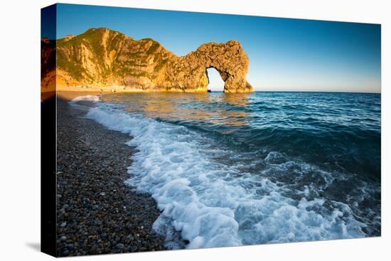 A Sunny Summer Evening at Durdle Door, Dorest England Uk-Tracey Whitefoot-Premier Image Canvas