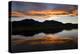A Sunset over the Rocky Mountains Is Reflected in a Lake Near Boulder, Colorado-Sergio Ballivian-Premier Image Canvas