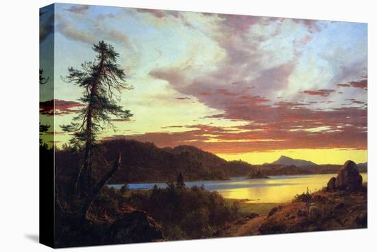A Sunset-Frederic Edwin Church-Stretched Canvas