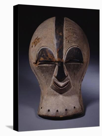 A Superb Songye Mask, Kifwebe,Whitened with Kaolin, Belgian Congo-null-Premier Image Canvas