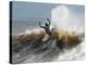 A Surfer Takes The Top Of A Wave In Santa Barbara, Ca-Daniel Kuras-Premier Image Canvas